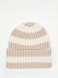 HURRAY – Strickmütze aus Kaschmir in Cremebeige