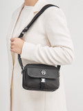 Boss – Crossbody Bag aus Textil in Schwarz