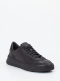 Boss – Low-Top-Sneaker aus Kalbleder Schwarz