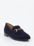 Di Lauro – Loafer aus Veloursleder Dunkelblau