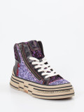 Rebecca White – High-Top Sneaker aus Metallic mit Glitzer