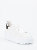 Hogan – Plateau-Sneaker aus Kalbleder weiß