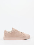 Tod's – Sneaker aus Veloursleder in Beige