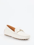Tod's - Slipper aus Kalbleder in weiß