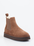 Copenhagen – Chelsea Boots aus Veloursleder braun