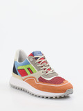 Floris van Bommel – Sneaker aus Veloursleder Colorblocking
