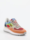 Floris van Bommel – Sneaker aus Veloursleder Colorblocking