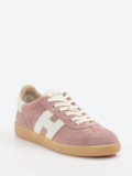 Hogan – Retro-Sneaker aus Veloursleder Altrosa