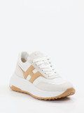 Hogan – Chunky Sneaker aus Velourleder und Glattleder Offwhite
