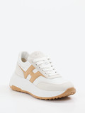 Hogan – Chunky Sneaker aus Velourleder und Glattleder Offwhite