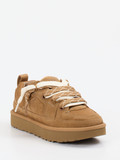 UGG – Sneaker aus Veloursleder cognacfarben