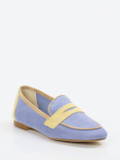 Andrea Puccini – Loafer aus Veloursleder Lavendelblau