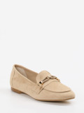 Andrea Puccini – Loafer aus Veloursleder beige