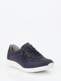 Waldläufer – Komfort-Sneaker aus Stretchleder Dunkelblau