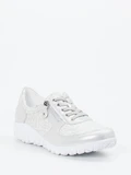 Waldläufer – Komfort-Sneaker aus Stretch mit Metallic-Finish