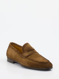 Magnanni – Loafer aus Veloursleder Cognacbraun