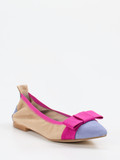 Andrea Puccini – Spitzballerina aus Veloursleder beigebraun