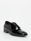 Digel - Schnürschuh aus Lackleder in schwarz