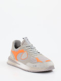 Philippe Model – Sneaker aus Textil und Veloursleder grau