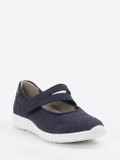 Waldläufer – Mary Janes aus Stretchmaterial navyblau