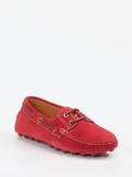 Tod's - Bootsschuh aus Veloursleder in rot
