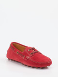 Tod's – Mokassin aus Veloursleder tomatenrot