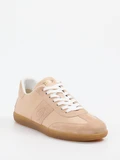 Tod's - Sneaker aus Velour/Leder in beige