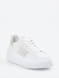 Hogan – Plateau-Sneaker aus Lammleder Weiß