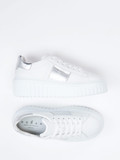 Hogan – Plateau-Sneaker aus Lammleder Weiß