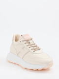 Hogan – Retro-Sneaker aus Kalbleder cremeweiß