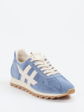 Hogan – Retro-Sneaker aus Veloursleder Jeansblau
