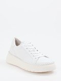 Gabor – Plateau-Sneaker aus Kalbleder weiß
