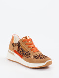 Ara – Chunky Sneaker aus geprägtem Leder braun