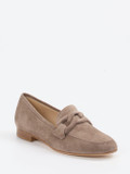 Mannori – Loafer aus Veloursleder in Taupe