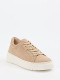 Gabor – Plateau-Sneaker aus Veloursleder beigebraun