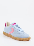Voile Blanche – Retro-Sneaker aus Veloursleder Hellblau