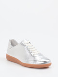 Semler – Sneaker aus Metallicleder silberfarben