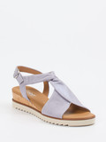 Gabor Comfort - Sandale aus Metallic in blau
