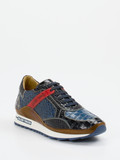 Galizio Torresi – Sneaker aus geprägtem Leder blau