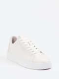 Gant – Sneaker aus Kalbleder Off-White mit Kontrastsohle