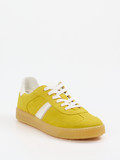Sioux – Retro-Sneaker aus Veloursleder Senfgelb