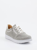 Ganter – Komfort-Sneaker aus Veloursleder silber