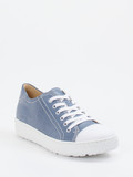 Hartjes – Sneaker aus geprägtem Leder jeansblau