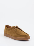 Konstantin Starke – Schnürschuh aus Veloursleder Cognac