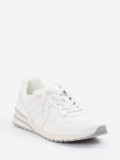 Gabor Comfort – Sneaker aus Kalbleder und Mesh Offwhite