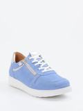 Ganter – Komfort-Sneaker aus Veloursleder Hellblau