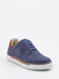 Pius Gabor – Schnürschuh aus Veloursleder jeansblau