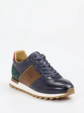 La Martina - Sneaker aus Kalbleder in blau