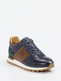 La Martina – Sneaker aus Kalbleder Dunkelblau