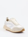 Piedi Nudi – Sneaker aus Veloursleder Offwhite